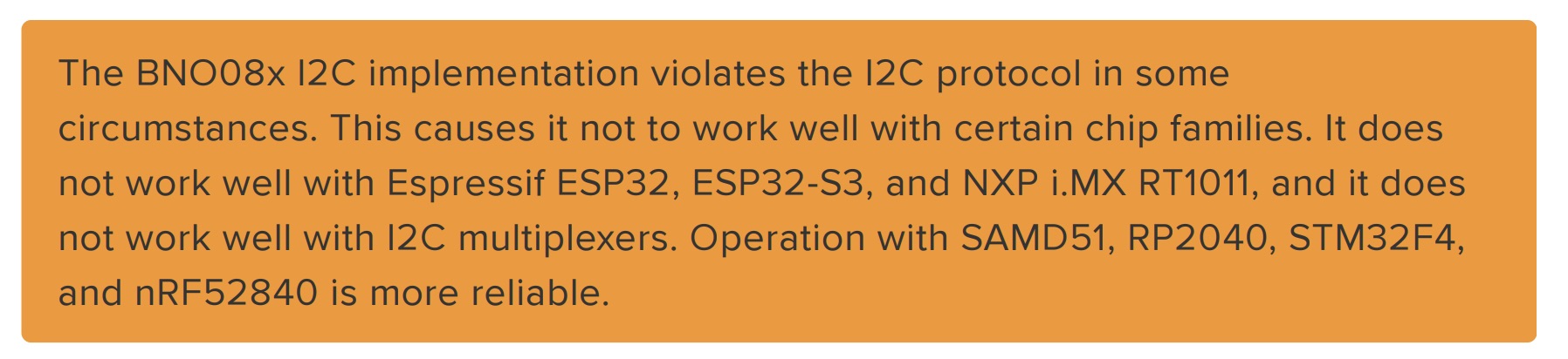 I2C ESP32 connection warning